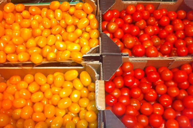 tomates cherry de colores